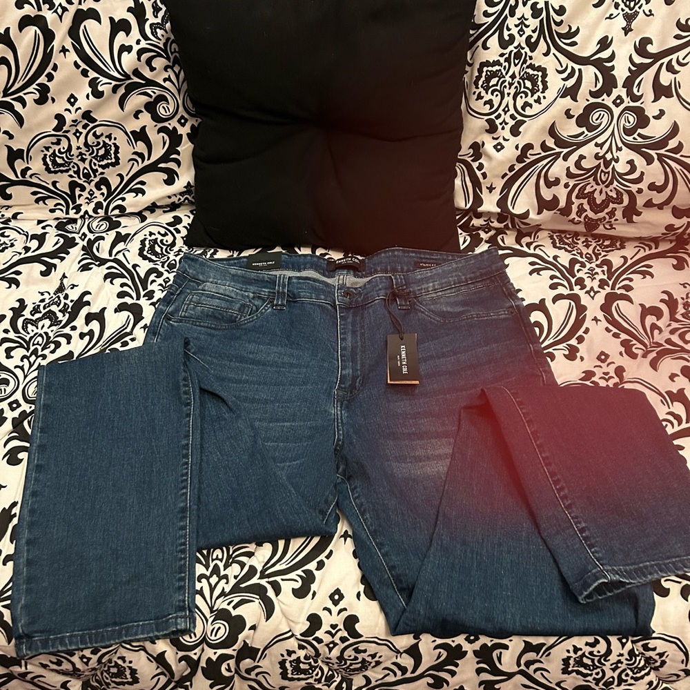 Kenneth Cole Dark Blue Athletic Fit Jeans Men’s - Picture 3 of 5